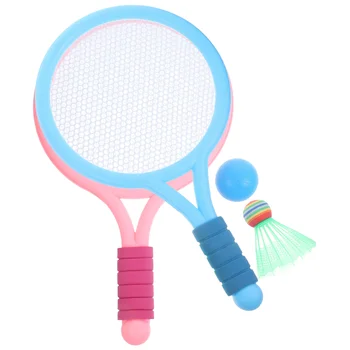 1 Комплект теннисных ракеток для бадминтона Детские ракетки с мячом Теннисный набор Детские спортивные инструменты для бадминтона