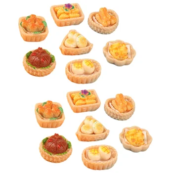 15 Шт. миниатюрных декоров для еды и игр, поделок, украшения для дома из смолы