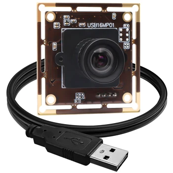 16-Мегапиксельная HD Веб-камера USB-Камера IMX298 CMOS с Объективом M12 Без Искажений Мини-Камера Наблюдения для Записи Видео в реальном времени