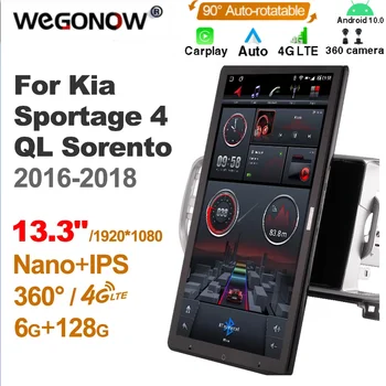 1920*1080 Ownice Android10.0 для Kia Sportage 4 QL Sorento 2016-2018 Автомагнитола Авто Мультимедийное головное устройство 13,3 