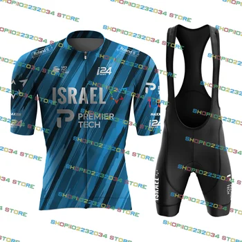 2023 Israel Premier Tech Stripe Велоспорт Джерси Комплект Conjunto Completo Дорожный Велосипед Одежда Майо Платье Костюм Велосипедная Рубашка