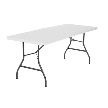 6-футовый складной столик в белую крапинку Уличный столик