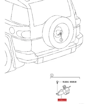 86790-35040 Автомобильная камера заднего вида для Toyota FJ Cruiser (2009-2014) A