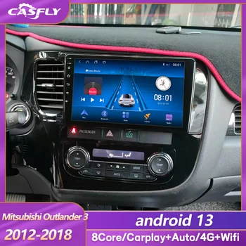 9 Дюймов Android 12,0 Для Mitsubishi Outlander 3 2012-2018 Автомобильный Радиоприемник Без 2din Мультимедийная Навигация GPS Стерео Видеоплеер BT 4G