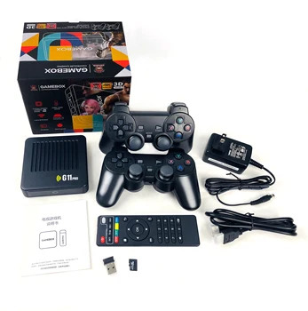 G11 Pro Retro Game Box Двухсистемный Ретро Игровой плеер с выходом 4K, встроенный 40000 с беспроводным контроллером 2.4G