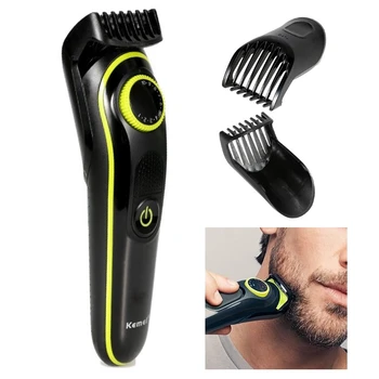 Kemei 1-10 мм регулируемый Триммер для бороды для мужчин, электрический тример для стрижки щетины, уход за лицом, перезаряжаемая машина для стрижки