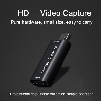 Mini HD 1080P HDMI-Совместимый С USB 2.0 Блок Видеозахвата Для Записи Карточных Игр для Компьютера с прямой Трансляцией Youtube OBS