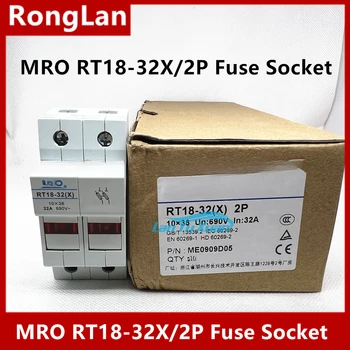 MRO Mingrong RT18-32X RT18-32X/2 P 2-полюсный разъем предохранителя Основание предохранителя 10*38 RT18-32-10 шт./ЛОТ