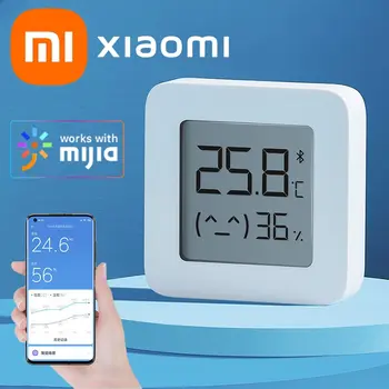 Xiaomi Mijia Bluetooth Термометр Гигрометр 2 Беспроводной Умный Электрический Цифровой Термометр Датчик Влажности Дома с приложением Mijia