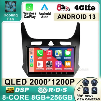Автомобильное Радио Android 13 Для Chevrolet Cobalt 2011-2021 Навигация GPS Carplay DSP 4G WIFI Bluetooth Мультимедийный Стерео Видеоплеер