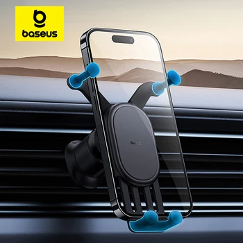 Автомобильный держатель для телефона Baseus, автоматически восстанавливаемый в автомобильном вентиляционном отверстии, силиконовая подставка для iPhone Xiaomi Samsung Car Mobile Support