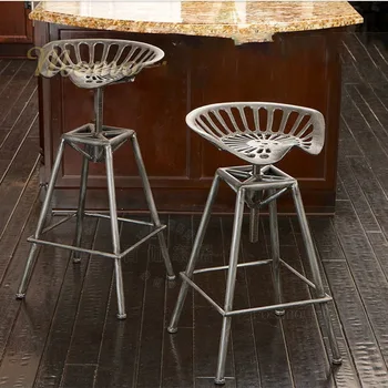 Барный стул в скандинавском кованом стиле в индустриальном стиле, барная мебель, креативный ретро-барный стул, Легкие Роскошные Подъемные Вращающиеся барные стулья