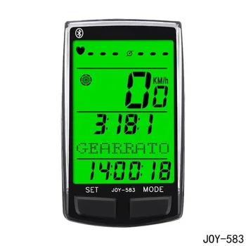 Восемь Языков Беспроводной SD-583 Велосипед Многофункциональный Bluetooth Кодовые Часы С Подсветкой Большого Экрана Многоязычный Секундомер