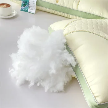 Высококачественная домашняя латексная подушка с мягкой и гладкой шелковой подушкой для защиты шеи, помогающая уснуть