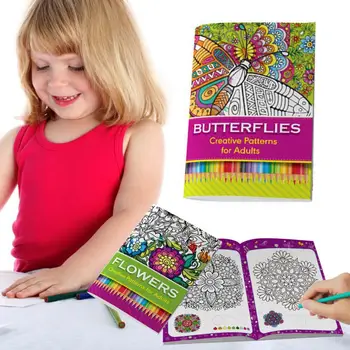 Детская книжка-раскраска с животными, цветами, фруктами, насекомыми, книжка-раскраска для раннего обучения, рисованная книга граффити Livros