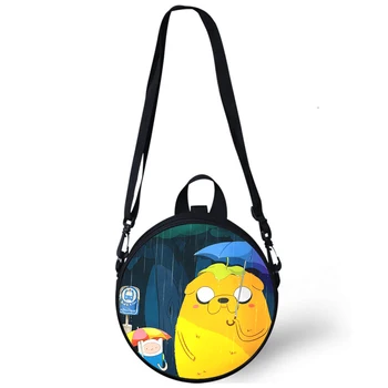 Детская сумка для детского сада Adventure Time с 3D принтом, сумки через плечо для школы, женские мини-круглые рюкзаки, сумка Rugtas