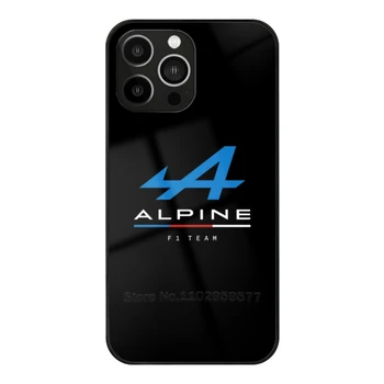 Дизайн Гоночной Команды Чехол Из Закаленного Стекла Для Iphone 11 12 13 14 Pro Max Mini 7 8 X Xr Xs 6S 5S Plus Чехол Для Телефона Alpine Alpine