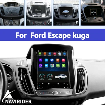 Для Ford KUGA C-max Escape Radio Экран Tesla Автомобильный Мультимедийный Плеер Стерео Радио GPS Навигация Головное Устройство GPS Беспроводной Carplay