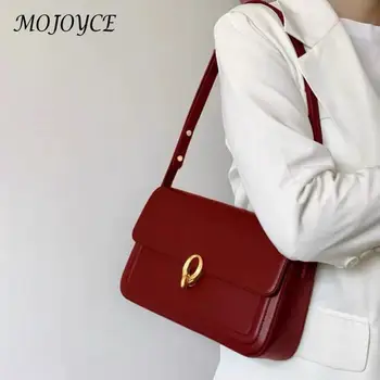 Женская винтажная сумка-тоут, сумка с клапаном и пряжкой, модная сумка-хобо подмышками, сумка с верхней ручкой, осенне-зимний кошелек