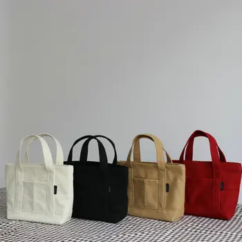 Женская сумка через плечо, маленькая хлопчатобумажная холщовая сумочка, повседневная женская эко-сумка через плечо, милые сумки-мессенджеры 2021