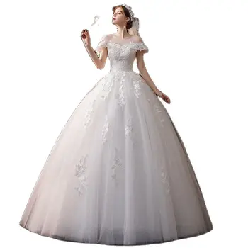 Женское свадебное платье Ожерелье-лодочка с короткими рукавами 2023 Бальные платья Модное Богемное платье для свадьбы Sirene