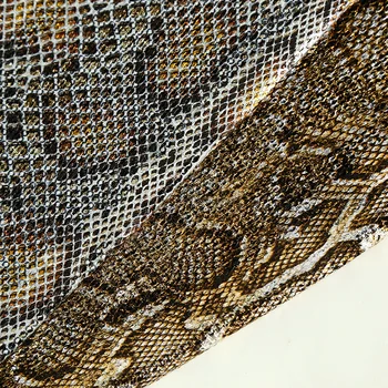 Змеиная волна с вышивкой Блестками Сетчатая кружевная ткань для свадебного платья 2020 высококачественная Кружевная Ткань из Бисера Diy Швейные Материалы 1 метр
