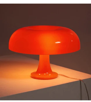 Итальянская Классическая светодиодная настольная лампа в виде гриба для прикроватной тумбочки в спальне отеля, украшения гостиной, Современные минималистичные настольные лампы
