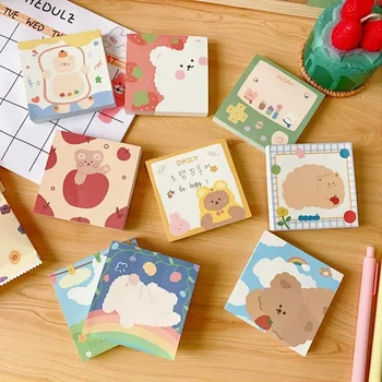 Канцелярские Принадлежности Kawaii Types Supplies Decoration School Of 9 Блокнотов Для Заметок Cute Paper Pieces Бумага, fice Message 100