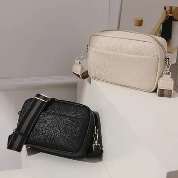 Качественная однотонная маленькая квадратная сумка женская сумка через плечо для отдыха, путешествий, покупок, кошелек большой емкости, сумочка