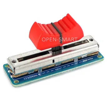 Красный выдвижной потенциометр, модуль датчика, разделительная плата Отлично подходит для усилителя, самодельного регулятора света и громкости для Arduino