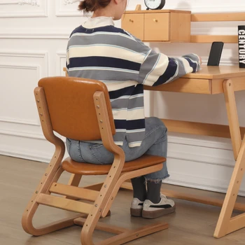 Кресло для обучения компьютерное кресло из массива дерева домашний удобный офис для сидячего образа жизни можно отрегулировать