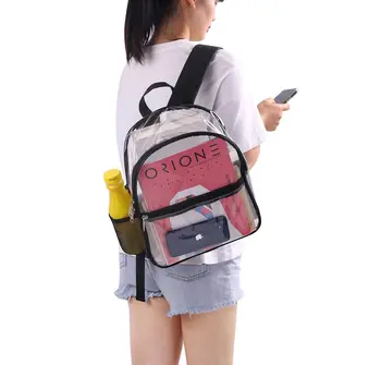 Мини-рюкзак для хранения прозрачный рюкзак из ПВХ большой емкости, модный портативный водонепроницаемый школьный рюкзак itabag