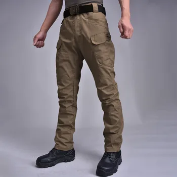 Мужские брюки-карго Swat Армейские брюки из эластичной ткани Ix7 Спецодежда для обслуживания на открытом воздухе Брюки Водонепроницаемые 2024