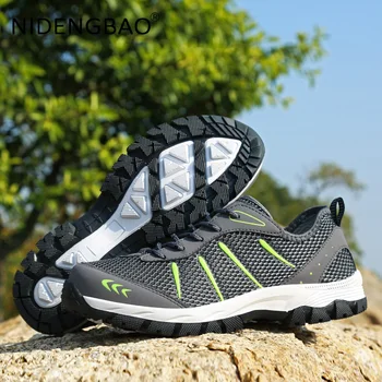 Мужские кроссовки Дышащая Противоскользящая походная обувь Классический стиль для бега на открытом воздухе Легкая спортивная обувь Tenis Masculino