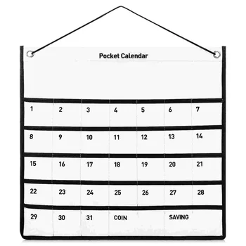 Настенный календарь, карманный календарь, карманный месяц, настенный карман, сумка для хранения из нетканого материала для домашнего офиса