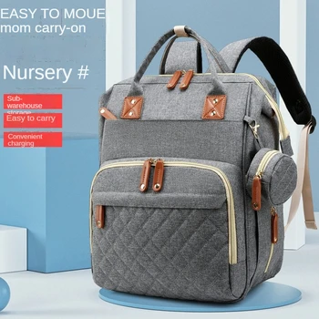 Новая модная сумка для мамы и ребенка, многоцелевая сумка для пикника, Большая вместимость, удобная раскладная кровать 