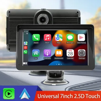Новый универсальный 7-дюймовый автомобильный радиоприемник, беспроводной видеоплеер для Apple CarPlay, автомобильный сенсорный экран Android, подходит для BMW Volkswagen KIA