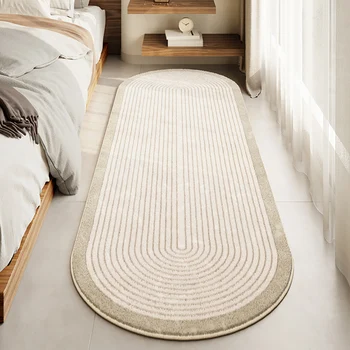 Овальные длинные ковры, прикроватные тумбочки для спальни, Мягкие удобные большие ковры для гостиной, детские игровые коврики, коврики для пола