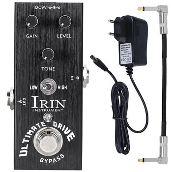 Педаль эффектов электрогитары IRIN AN-11 Педаль эффектов Ultimate Drive Overdrive Distortion True Bypass Гитарные аксессуары и запчасти