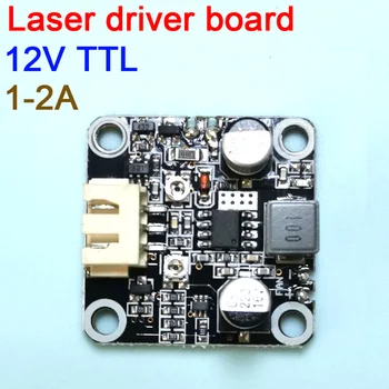 Плата драйвера лазерного диода LD с модуляцией TTL тока 1A-2A DC 12V с регулируемым напряжением тока 405 нм 445 нм 450 нм