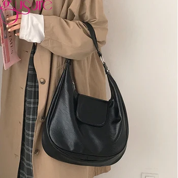 Повседневная женская сумка Gusure, сумки через плечо из искусственной кожи большой емкости, женская простая дизайнерская сумка-бродяга, дорожная сумка для покупок, кошелек для покупок