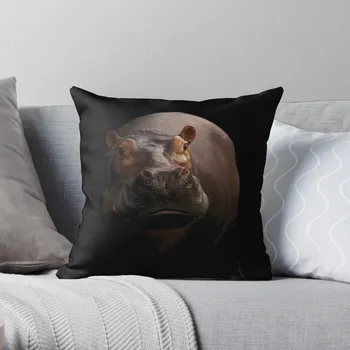 Подушка с изображением бегемота, наволочки, чехлы на подушки, рождественская наволочка для дивана