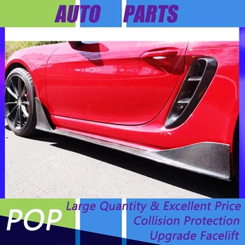 Подходит для Porsche 718 Boxster, Модифицированного с использованием настоящего углеродного волокна И небольшой объемной боковой юбки Pd
