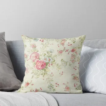 Потертый шикарный гранж розовый с цветочным узором Подушка для сидения Декоративные диванные подушки