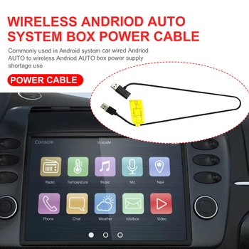Преобразователь 12V Предотвращает перезапуск Беспроводной CarPlay Android Auto Двухточечная линия USB-порт Кабель питания Автомобильный адаптер Шнур