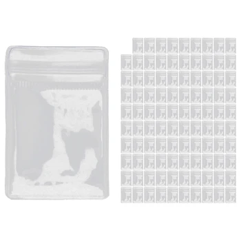 Прозрачная сумка-органайзер для хранения ювелирных изделий с защитой от окисления (100 шт. сумок на молнии)