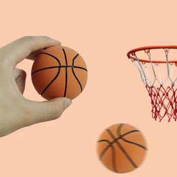 резиновая спортивная игрушка для мини-баскетбола высотой 6 см, мягкий надувной декомпрессионный мяч для игры родителей и детей