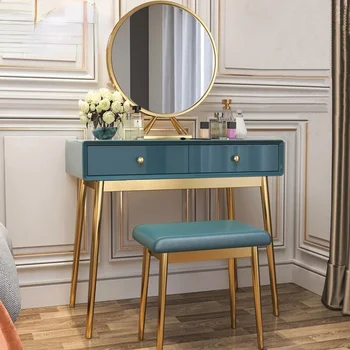 Скандинавский современный минималистичный легкий роскошный туалетный столик для спальни чистая красная вибрато краска мебель для спальни в гонконгском стиле туалетный столик