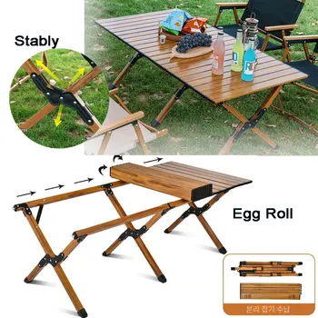 Складные столы для кемпинга, складные столы для пикника на открытом воздухе, столы для перекладывания яиц на 4-6 персон, столы из легкого алюминиевого сплава большого размера