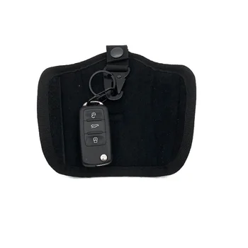 Тактическая многофункциональная сумка для ключей, черная противоугонная сумка для ключей, портативный поясной ремень, военный веер, поясная сумка